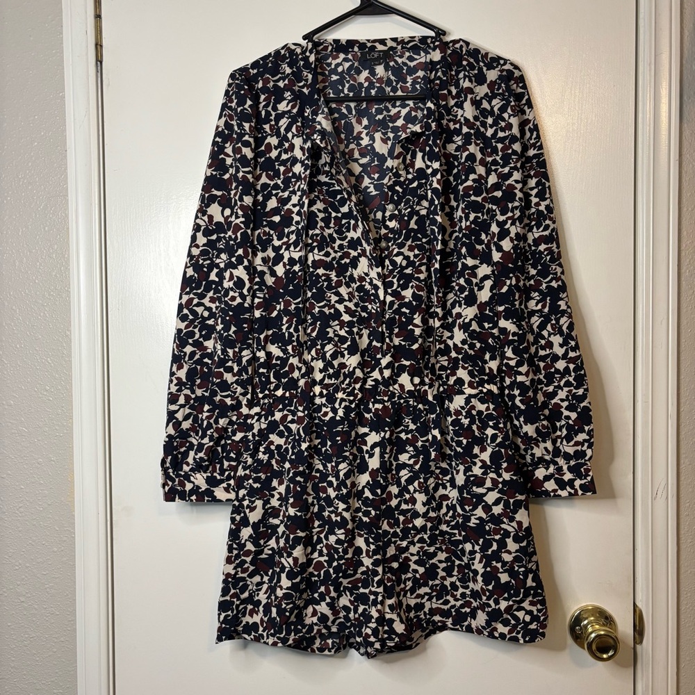 LOFT Floral Print Women's Mini Romper
